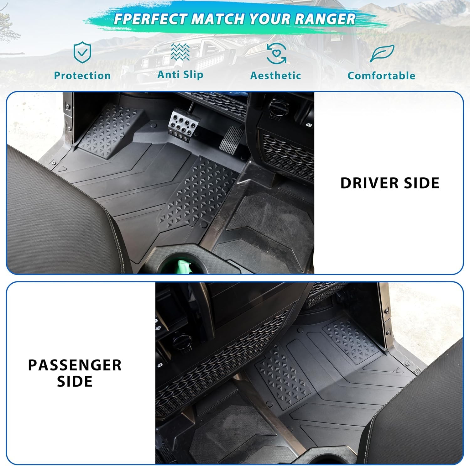 UTV All Weather Floor Mats