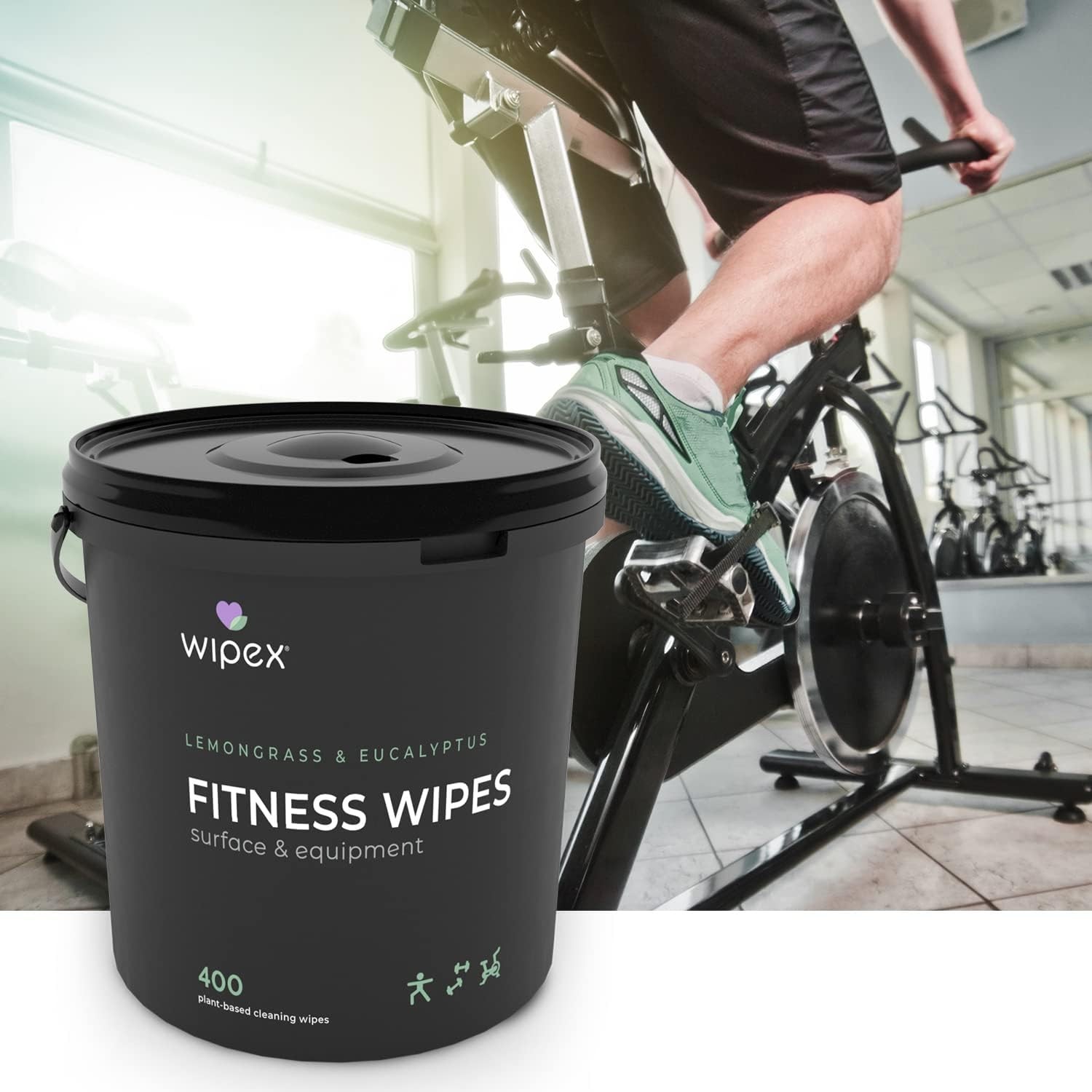 Fitness Wipes Bucket Refill Roll EWG Verified Plant-based Fitness Equipment