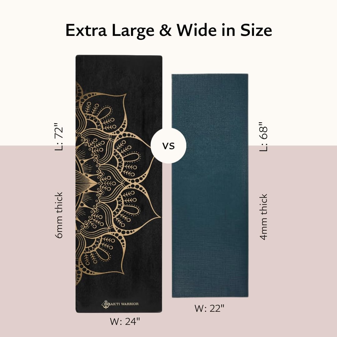 Sahasrara Yoga Mat – Artist Designed, Premium Printed mats, Non Slip, Great f…