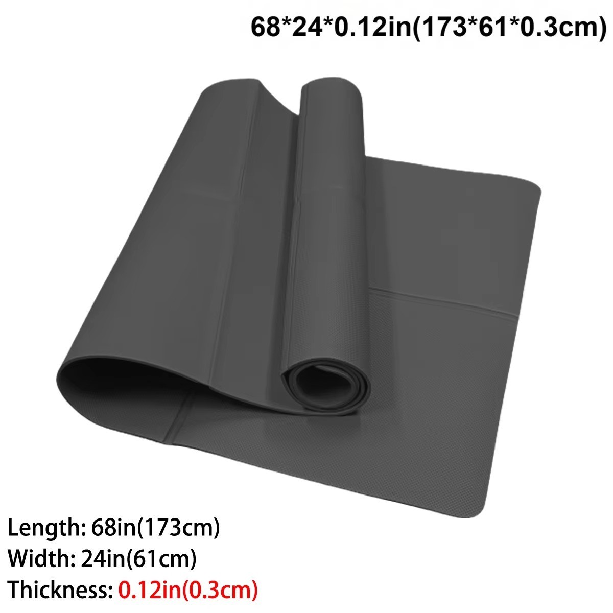 Foldable EVA Yoga Mat 3/4/6mm Eco-Friendly Travel Pilates Fitness Floor Mat