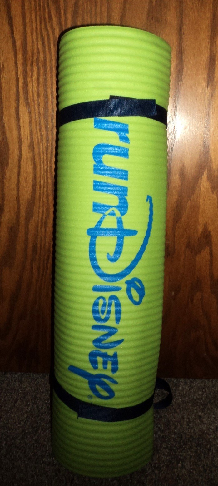 RUNDisney YOGA Mat Disney Lime Green & Teal Echelon