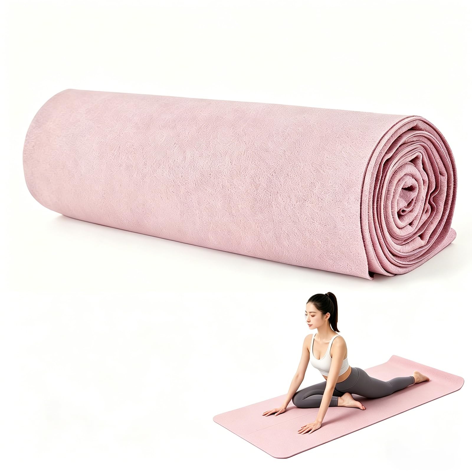 Yoga Mat Towel Non Slip Soft Sweat Absorbent Quick Dry Microfiber Pilates Towel