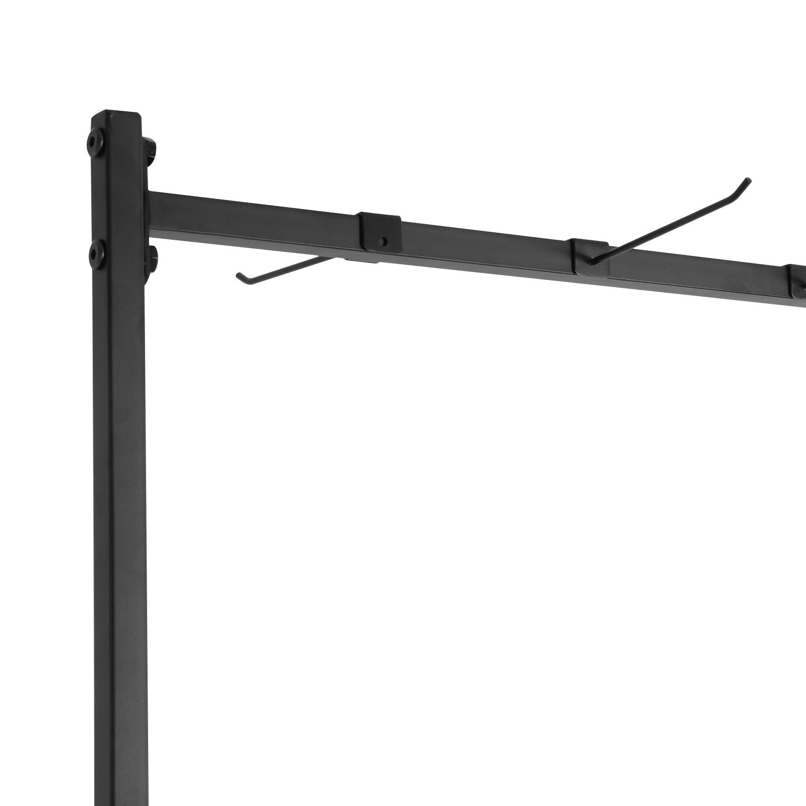 185cm Yoga Mat Holder Hanging Iron Yoga Mats Storage Rack w/ Double Sided Hooks