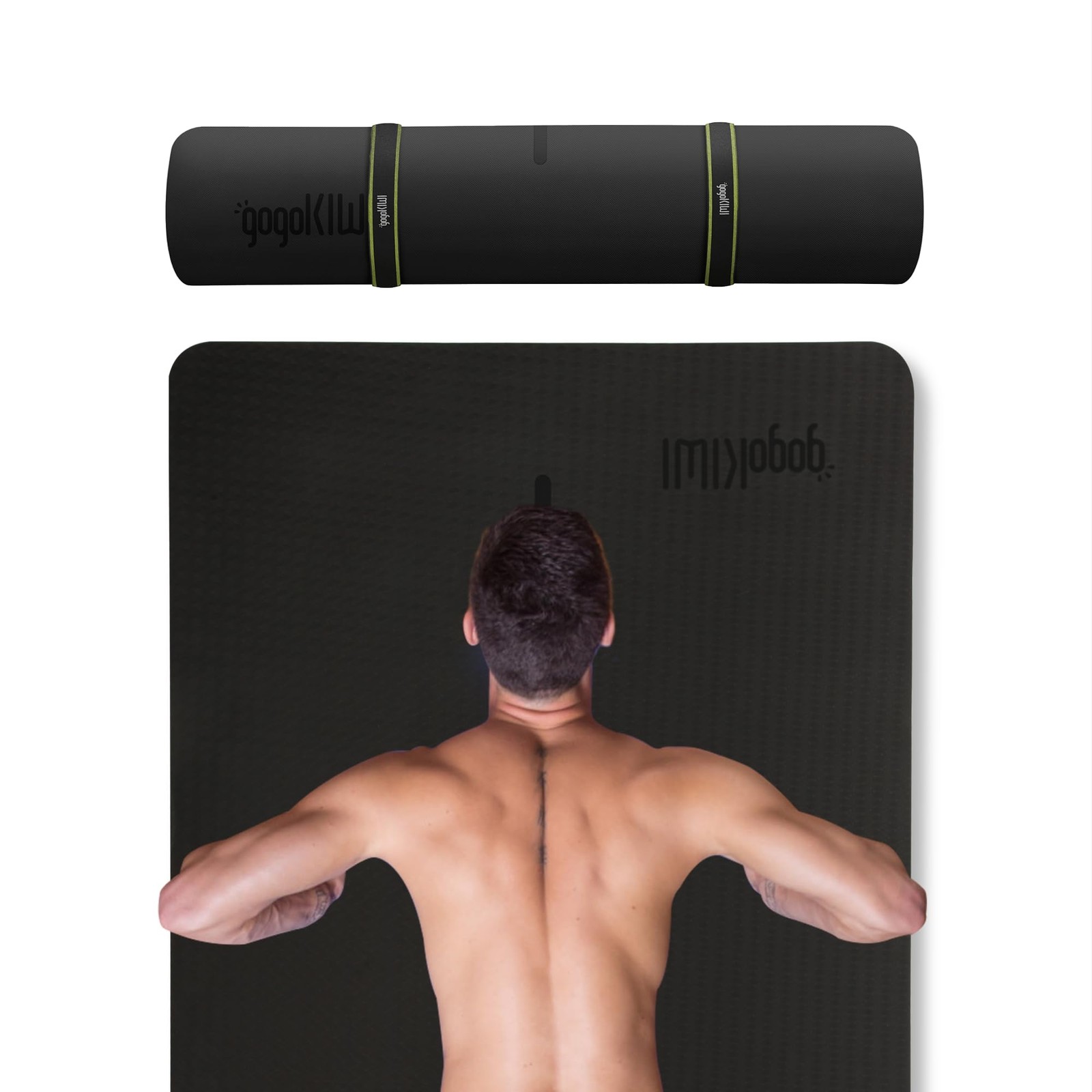 Extra Wide Yoga Mat for Men Women (72″L x 36″W x 1/4″ Thick) Non Slip Fitness…