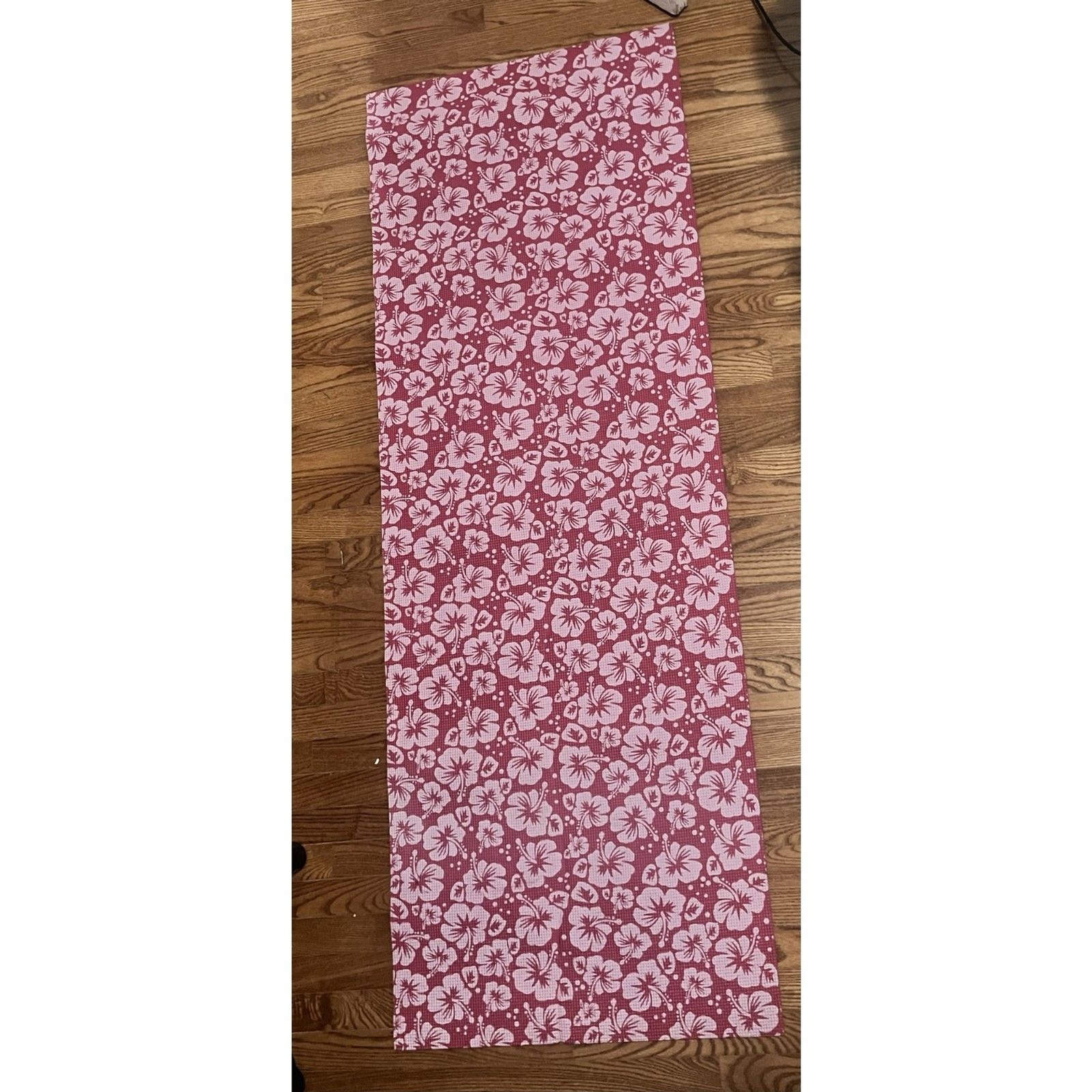 Hibiscus print Yoga Mat