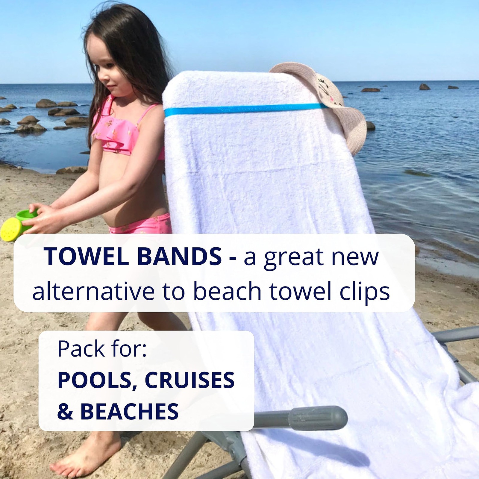 Towel Crabber Silicone 25 inches, Red, Blue, Black, Green, Yellow, Purple