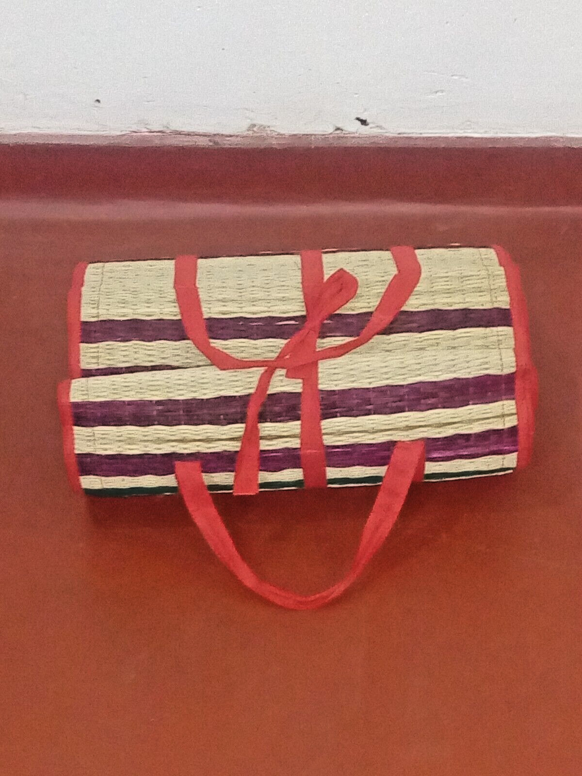 Yoga Mat Fitness Gym Exercise Reed Mat Eco Friendly Hand Woven “Pan Padura”.