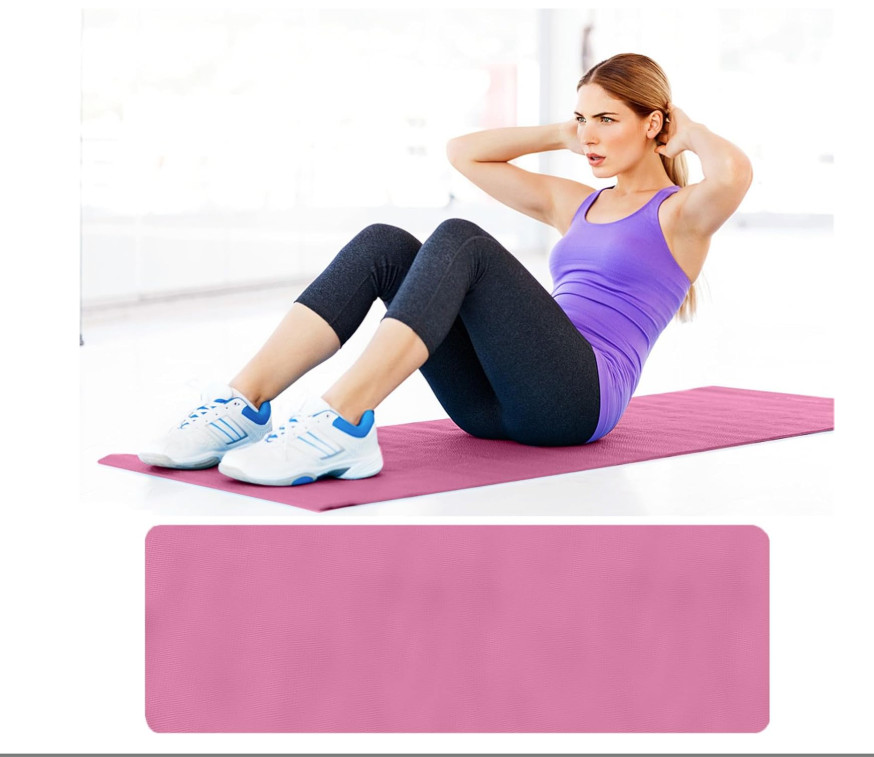 Yoga Mats Extra Thick Exercise Gym Mat Non Slip With Carry Straps US Fast Ship