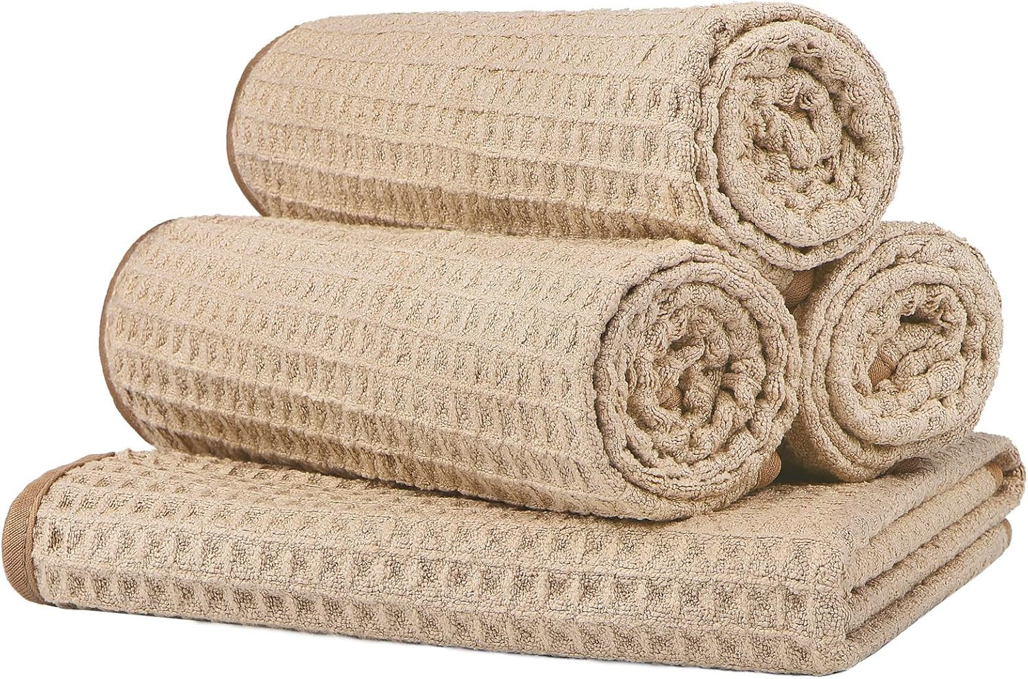 4 Pack Microfiber Gym Towels Grey Fitness Towels Ultra Soft, Highly Absorbent an