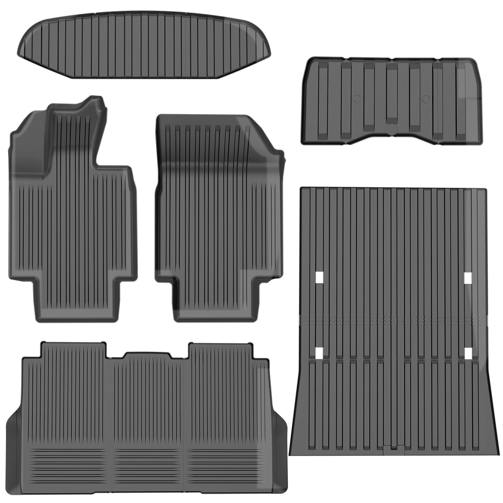 All-Weather TPE Floor Mats 6PCS -Compatible with Cybertruck 2024-2026, Full C…