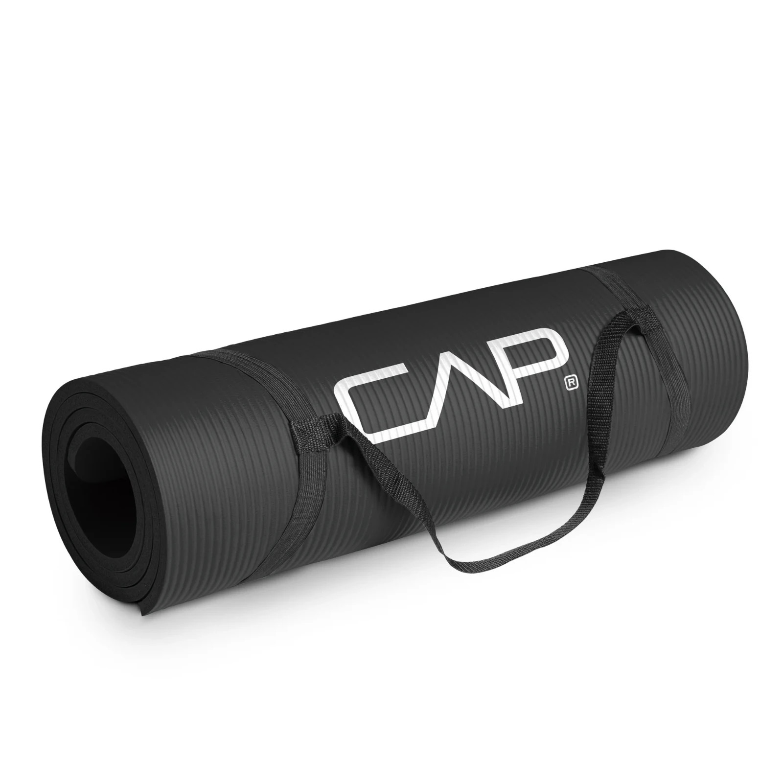 CAP Barbell High Density NBR Exercise Mat 68″ x 24″ x 0.47″ with Carry Strap