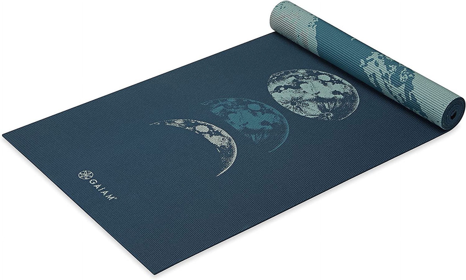 Yoga Mat Premium 6mm Print Reversible Extra Thick Non Slip Exercise & Fitness