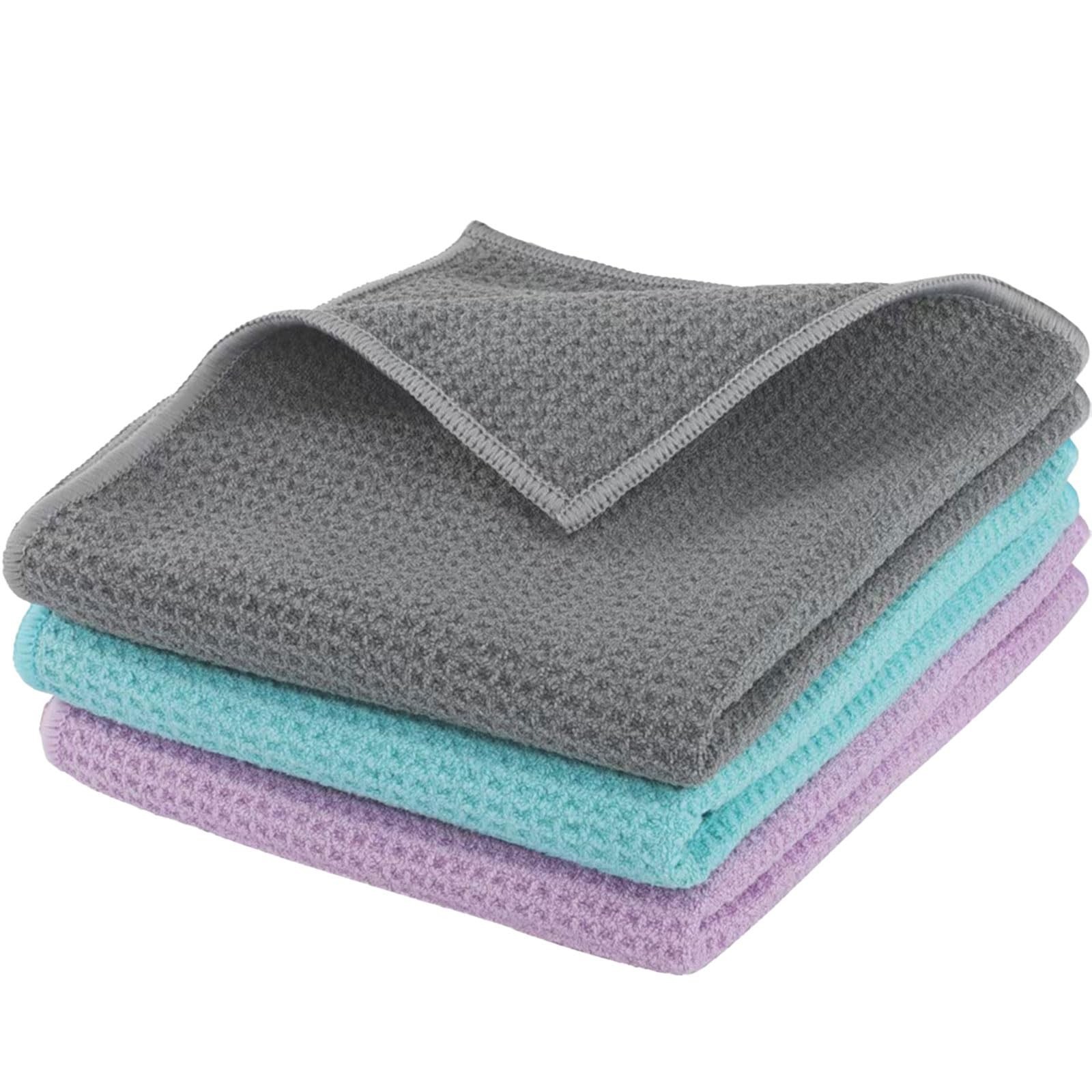 Microfiber Gym Towels 3 Pack, Quick-Drying Yoga Towels for Sport, Workout Equ…