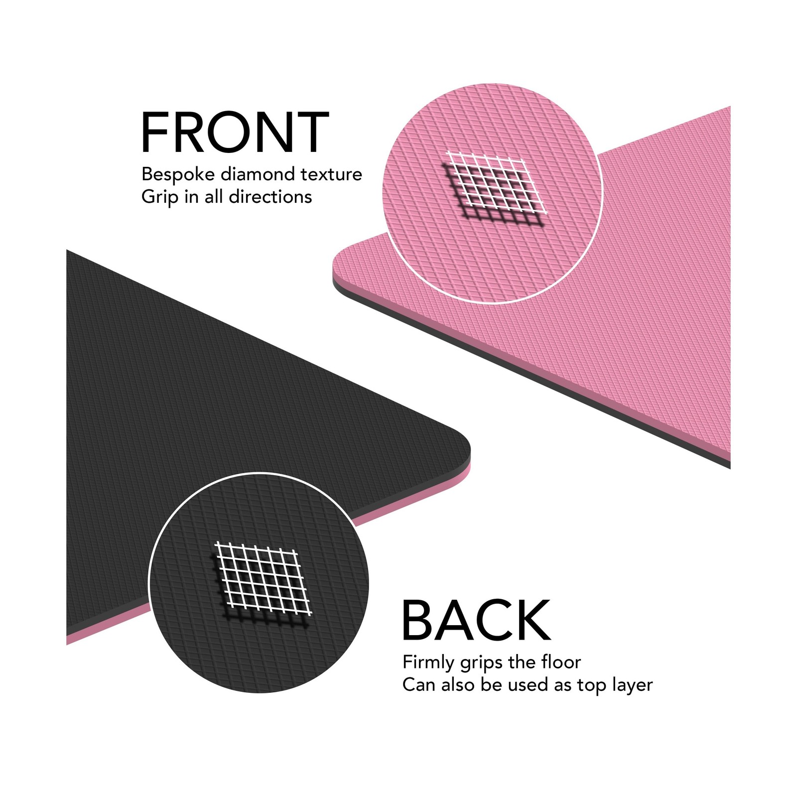 Large Exercise Mat – Extra Thick 10mm Workout Mat (72″x32″) – Non-S.