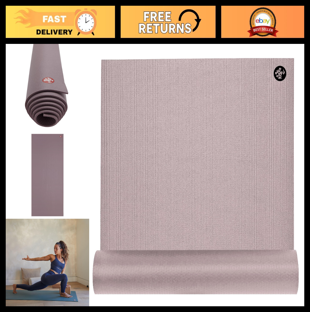 Premium 6mm Yoga Mat – Lifetime Durability, Hygienic, Studio Quality, Teacher Ap