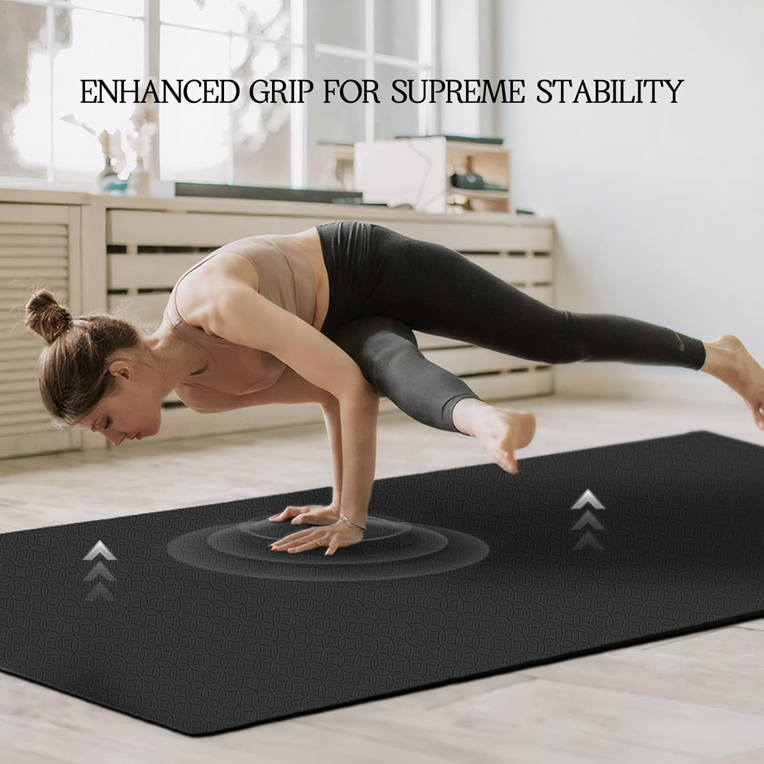 Extra Large Non-Slip Yoga Mat – Thick, Durable for Home Workouts & Pilates