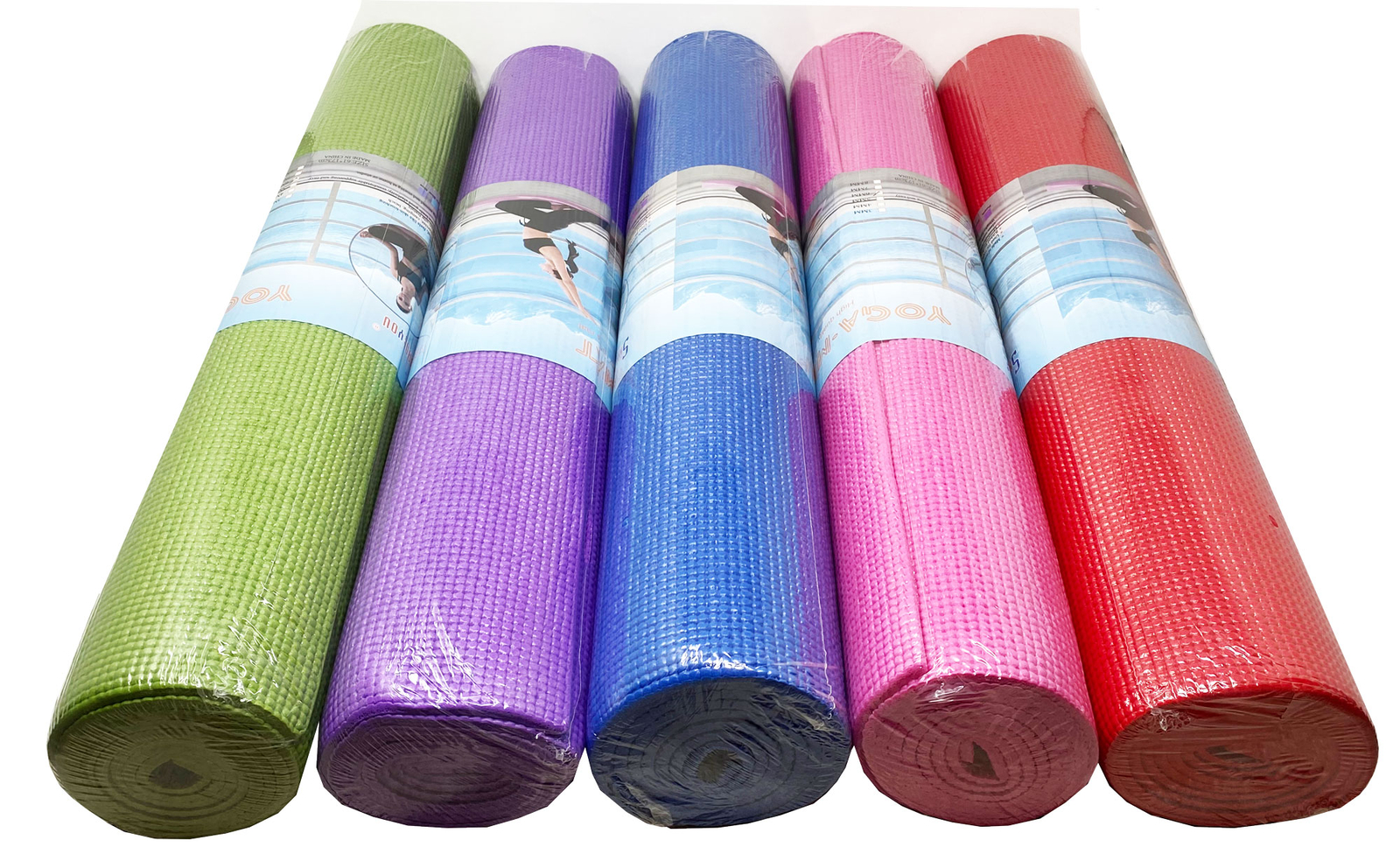 Yoga Mat Exercise Fitness Pilates Camping Gym Pad Non-Slip 1/4″ HighDensity Foam