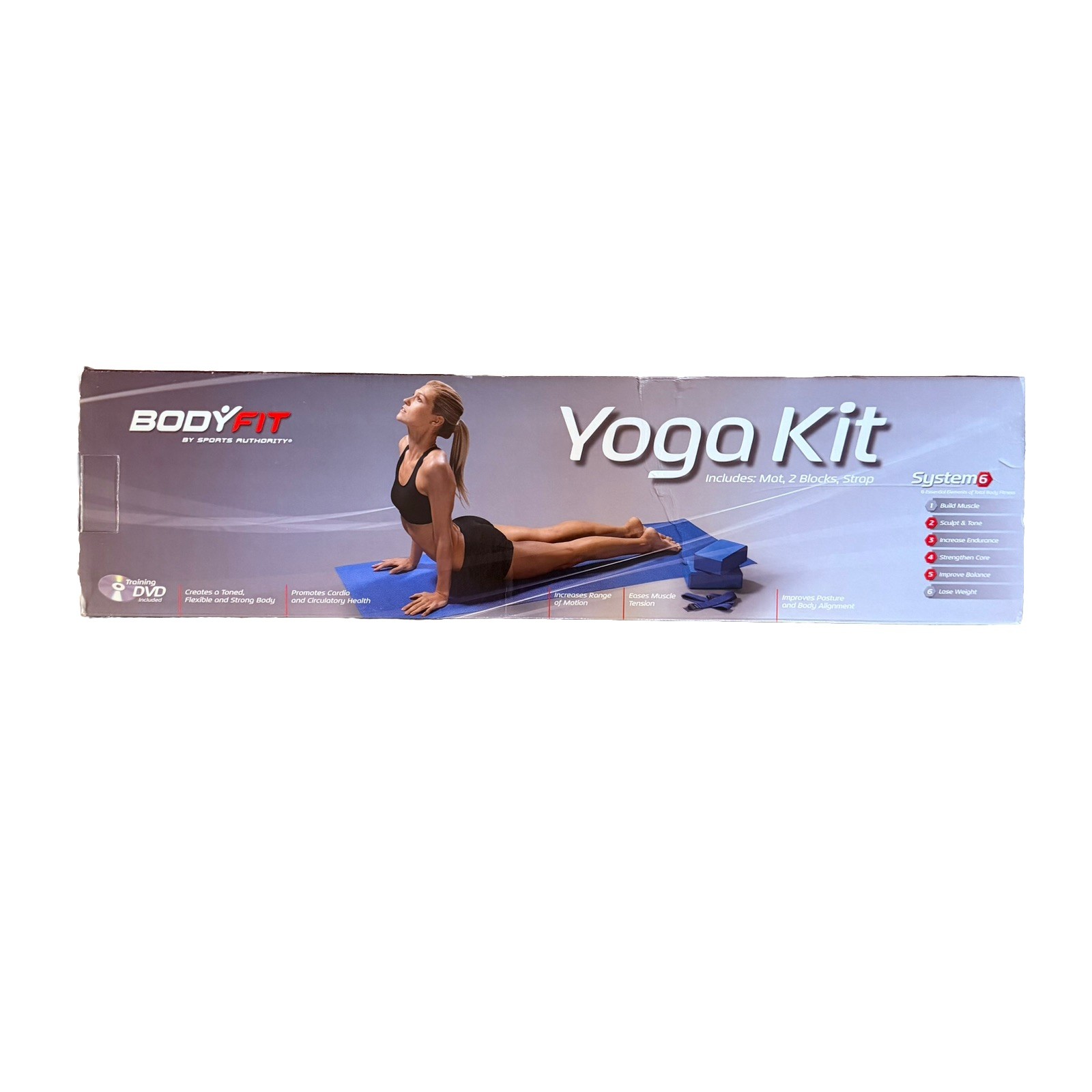 [NEW] Bodyfit Yoga Kit: Mat, 2 Blocks, Strap