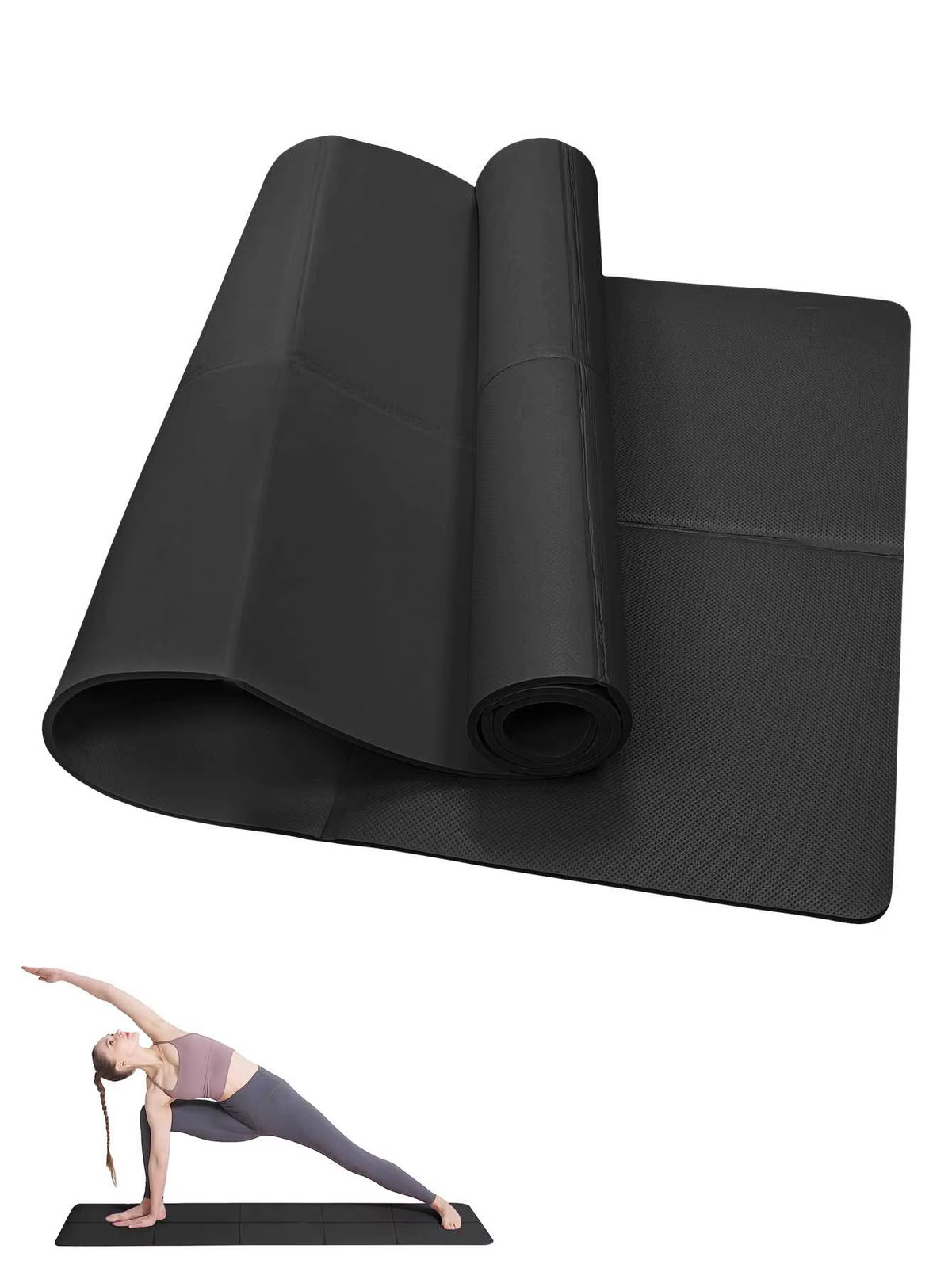 Yoga Mat Pilates Fitness Mat 3/4/6Mm Thicknes Non Slip Yoga Cushion Travel Fitne