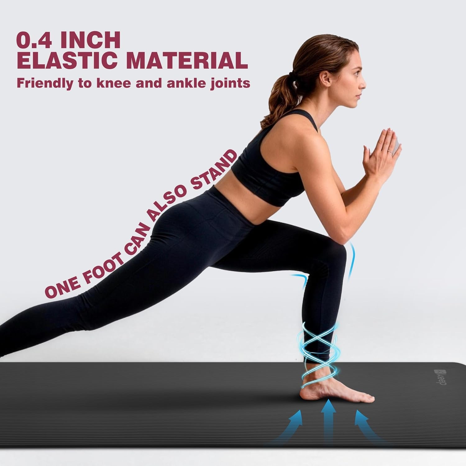 Extra Thick 10mm Yoga Mat Non-Slip Exercise Fitness Pilates Mat 72×24 Inch……