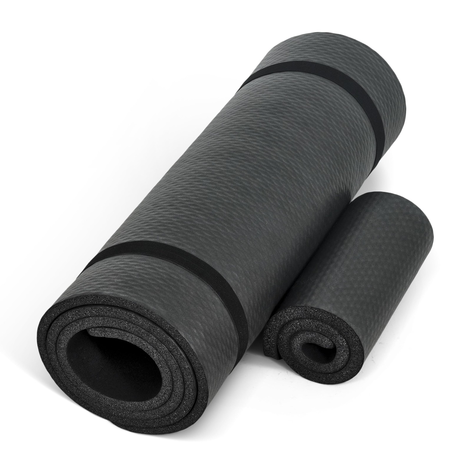 1/2 Inch Thick Exercise Yoga Mat with Knee Pad and Strap for Home Yoga Gym