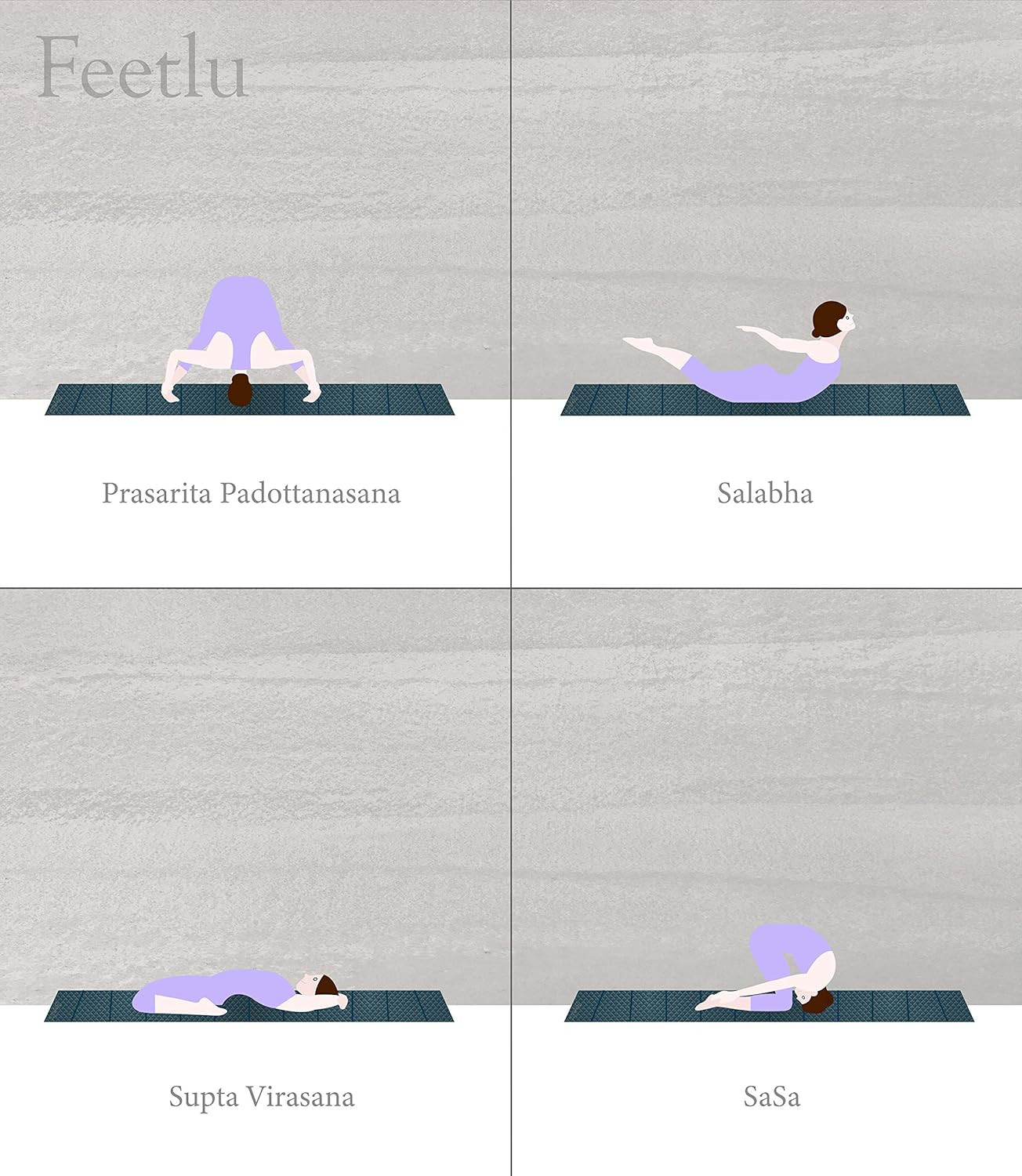 Foldable Yoga Exercise Mat – Lightweight, Anti-Slip, and Easy to Store for Yoga,