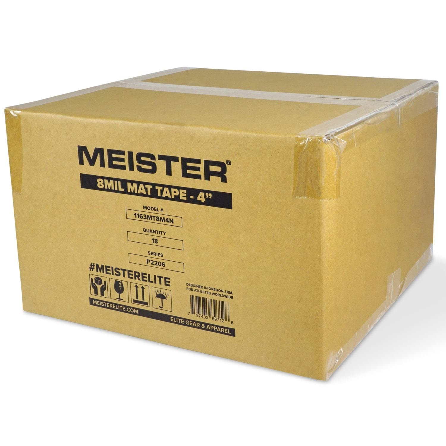 Meister Deluxe 8mil Mat 4″ Width x 84′ Length – 1 Roll, Clear / Transparent