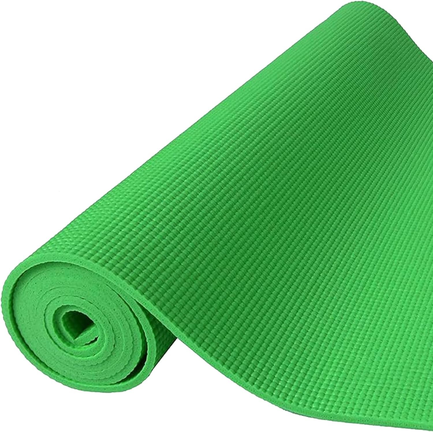 All Purpose 1/4-Inch High Density Anti-Tear Exercise Yoga Mat with Carrying S…