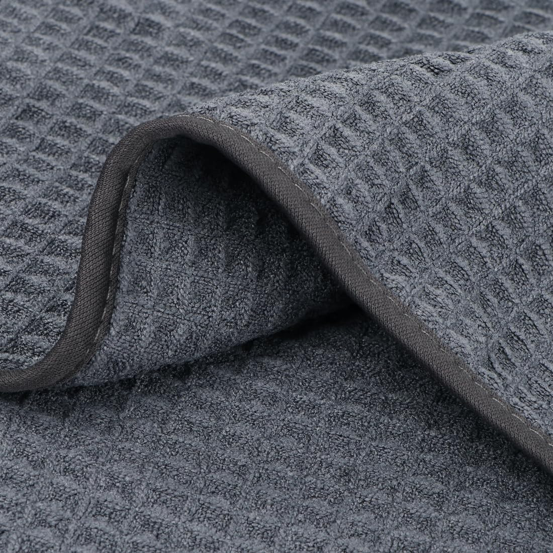 4 Pack Microfiber Gym Towels Grey Fitness Towels Ultra Soft, Highly Absorbent an