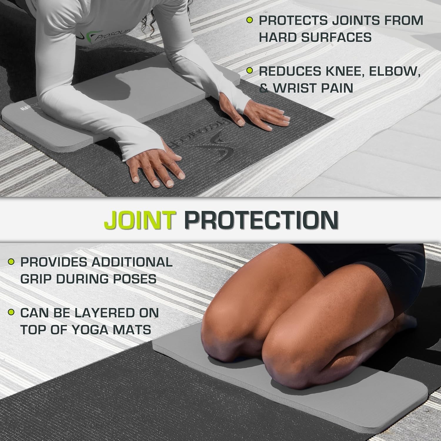 Slip-Resistant 15mm Yoga Cushion – Lightweight Elbow and Knee Support for Travel