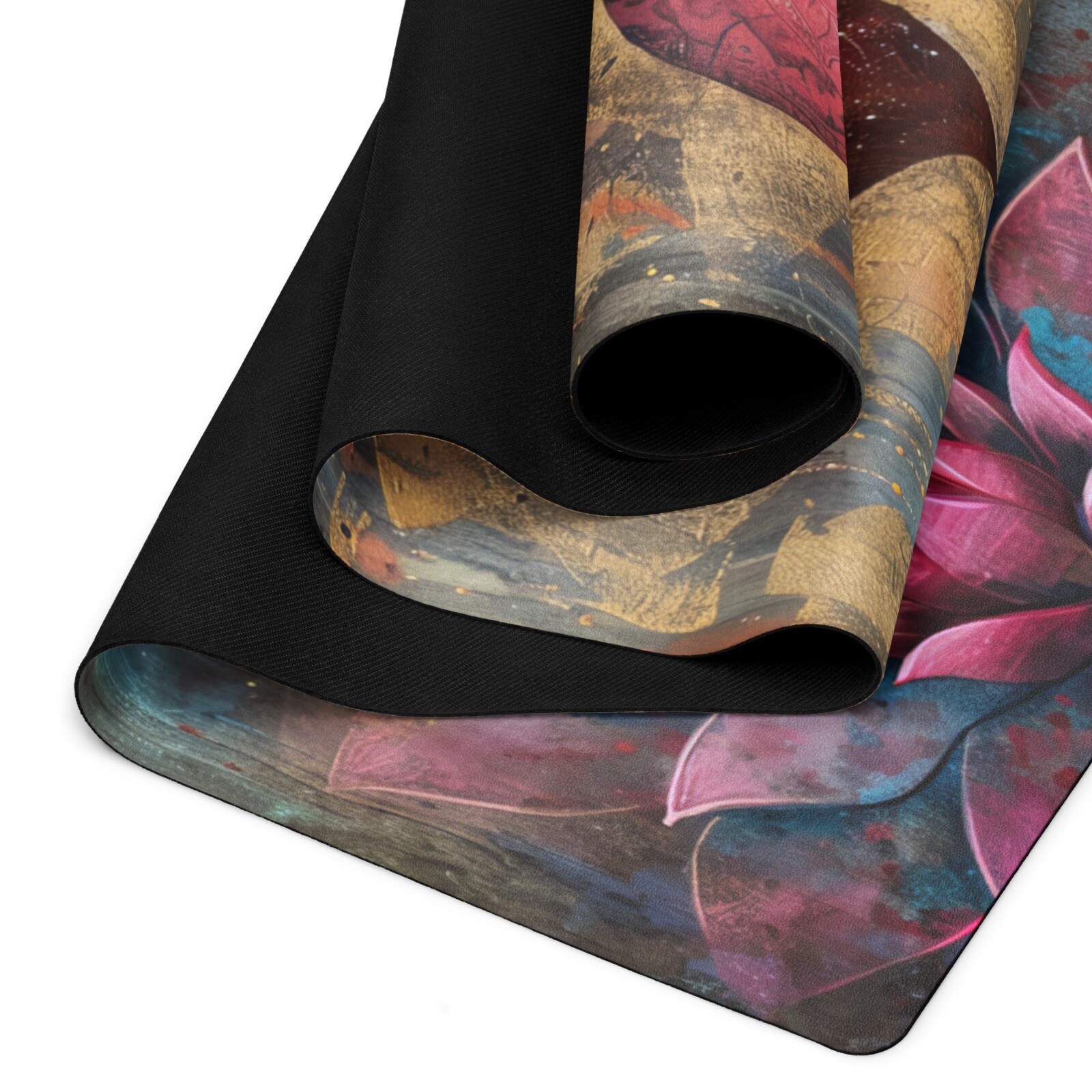“Patient Heart” Chakra Yoga Mat Meditation Art Yoga Gift FREE SHIP + Carry Strap