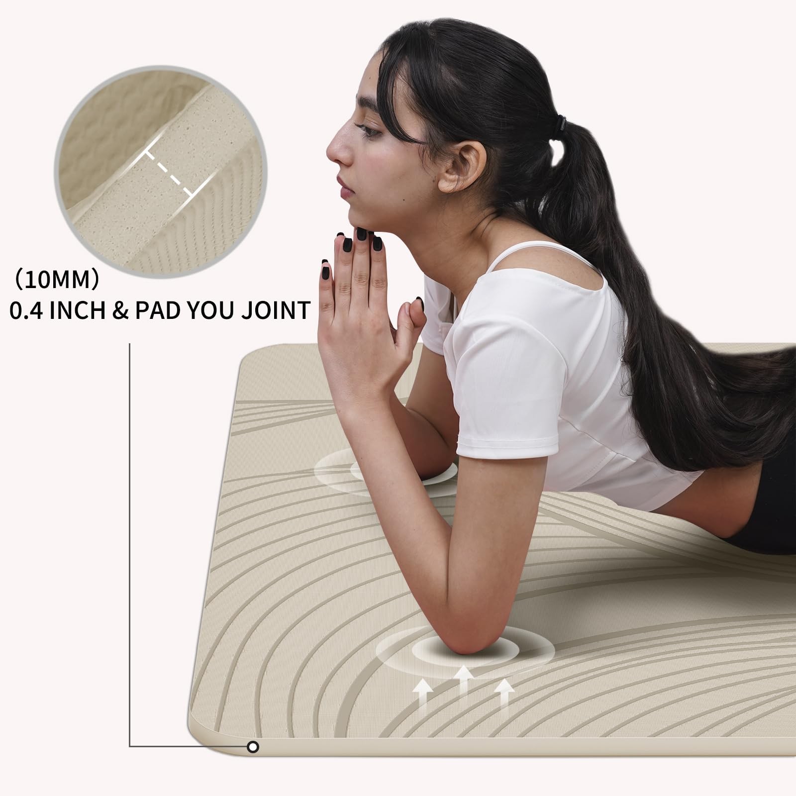 Large Yoga Mat-72’x36’x0.4’ Extra Width ＆ Thick,Comfortable,Non-Slip Exercise…
