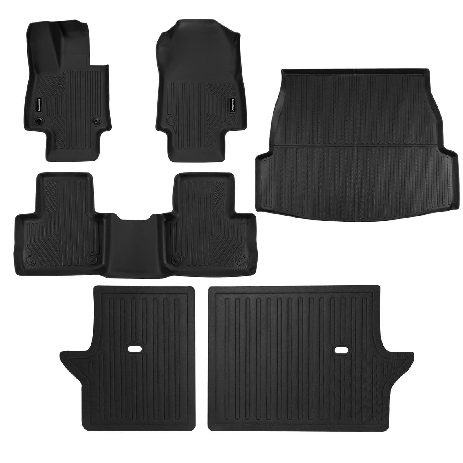 EnergyyWing All-Weather TPE Floor Mats & Cargo Liner with Backrest Mats Full …