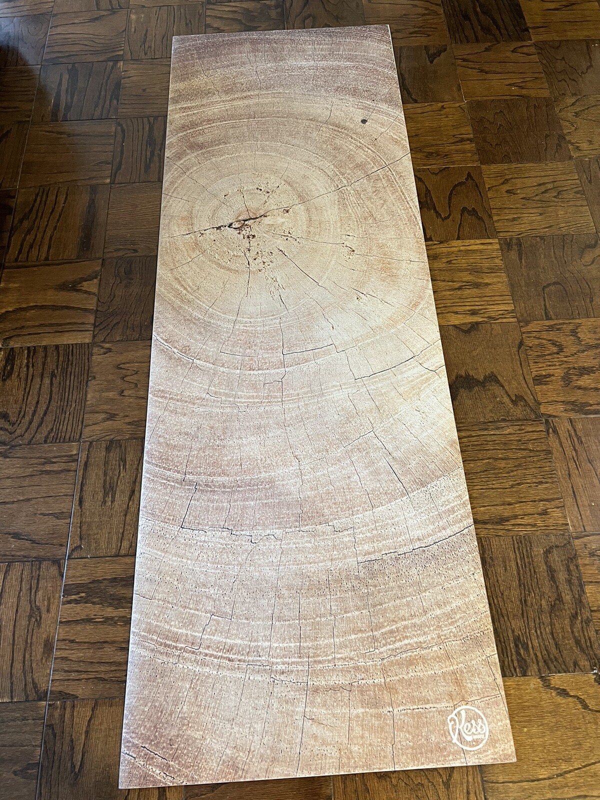 Yoga Mat Kess Inhouse Susan Sanders Aging Wood Tree 72” x 24”