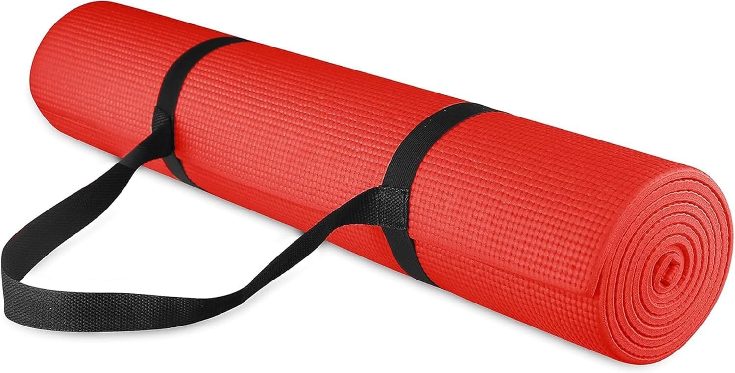 yoga mat thick-All Purpose 1/4-Inch High Density Anti-Tear Exercise Yoga Mat