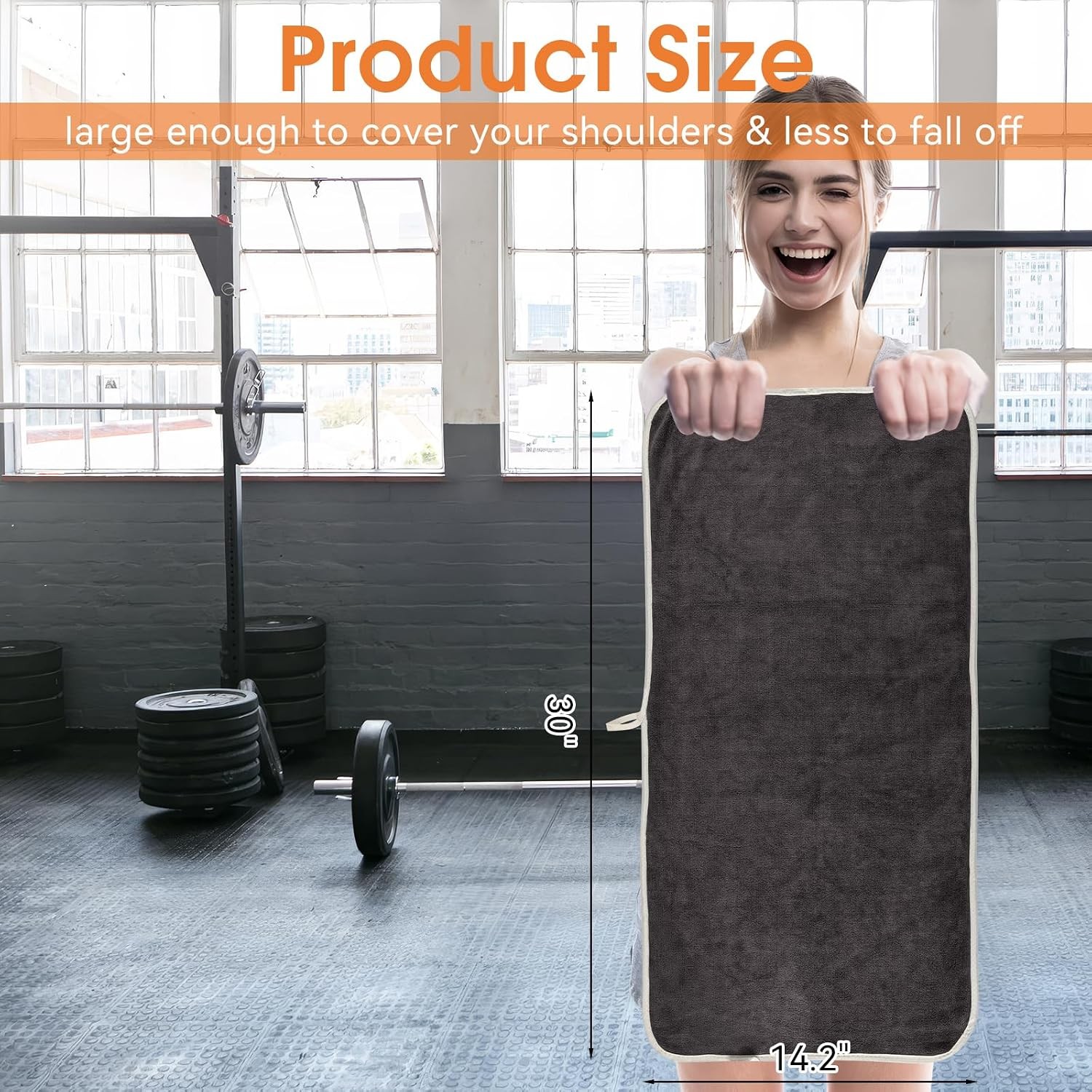 3 Pack Microfiber Gym Towels, Super Soft, Quick Drying, 14.2″ x 30″ | Absorbent