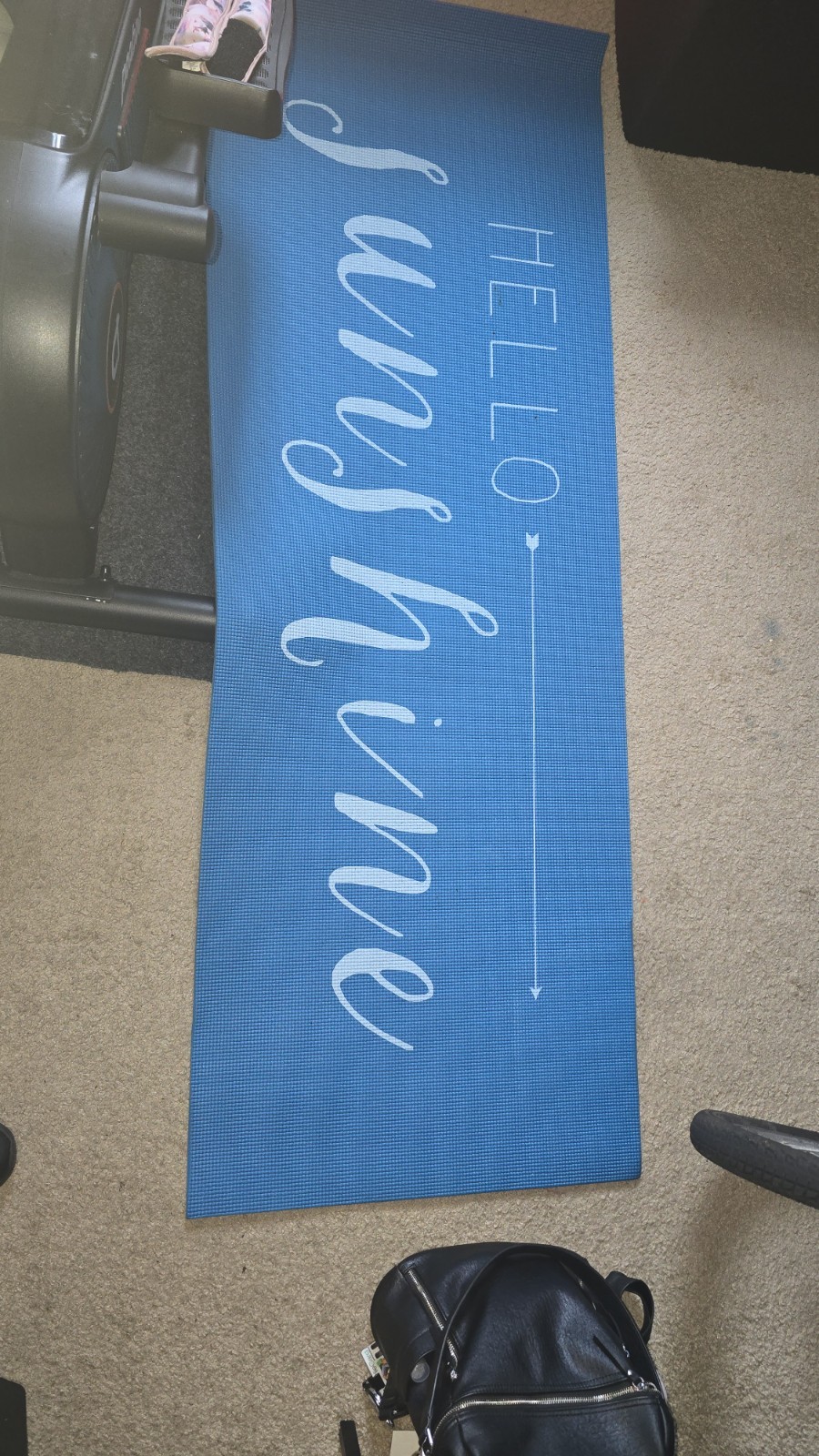 Hello Sunshine Blue Yoga Mat Yoga Mat for Women