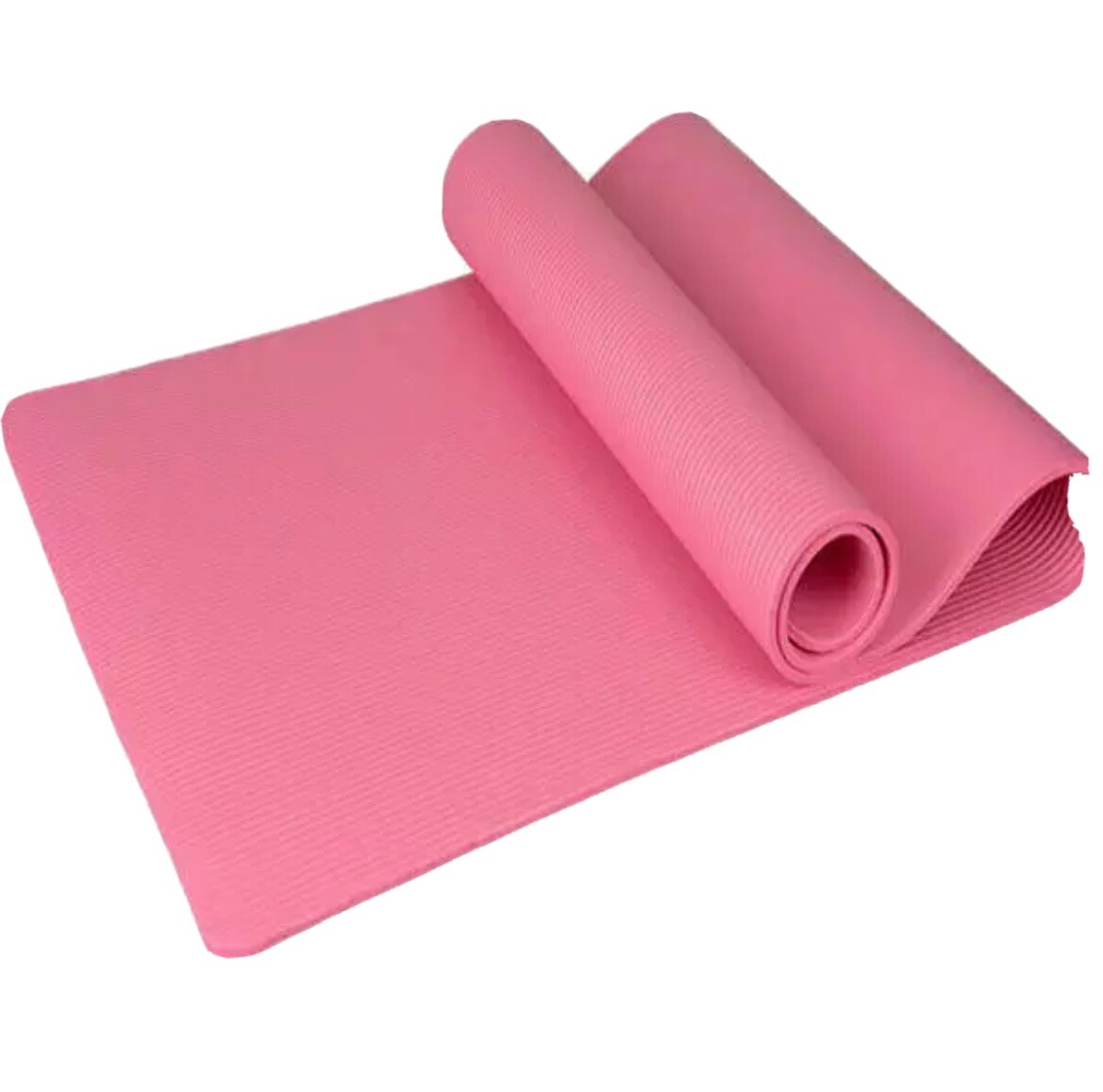 Yoga Mat Non-Slip 10mm Thick Pad Sport Home Workouts Pilates Gym Exercise Pink