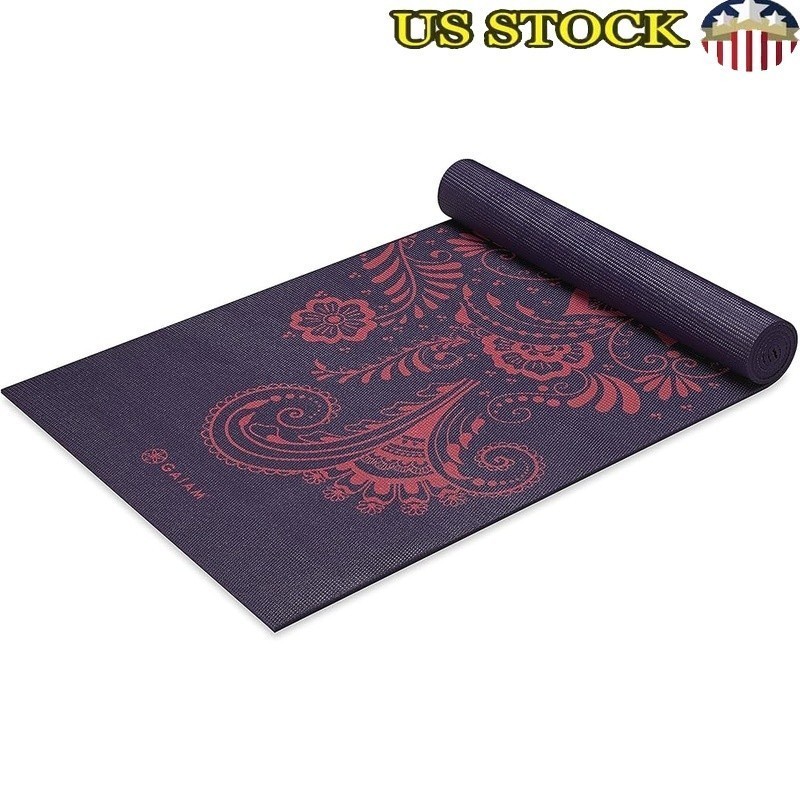 Extra Thick Non Slip Yoga Mat Lightweight Durable PVC Yoga Mat Free Workout New