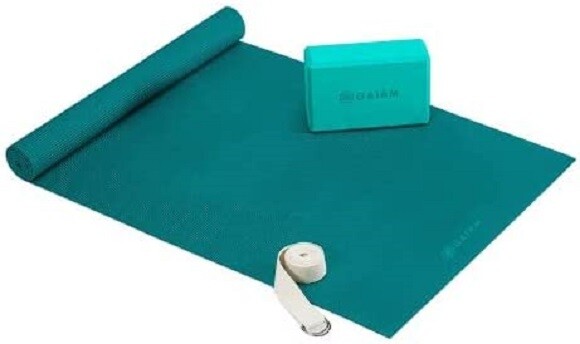 GAIAM YOGA BEGINNERS KIT *CHECK FOR COLOR*DISTRESSED PKG