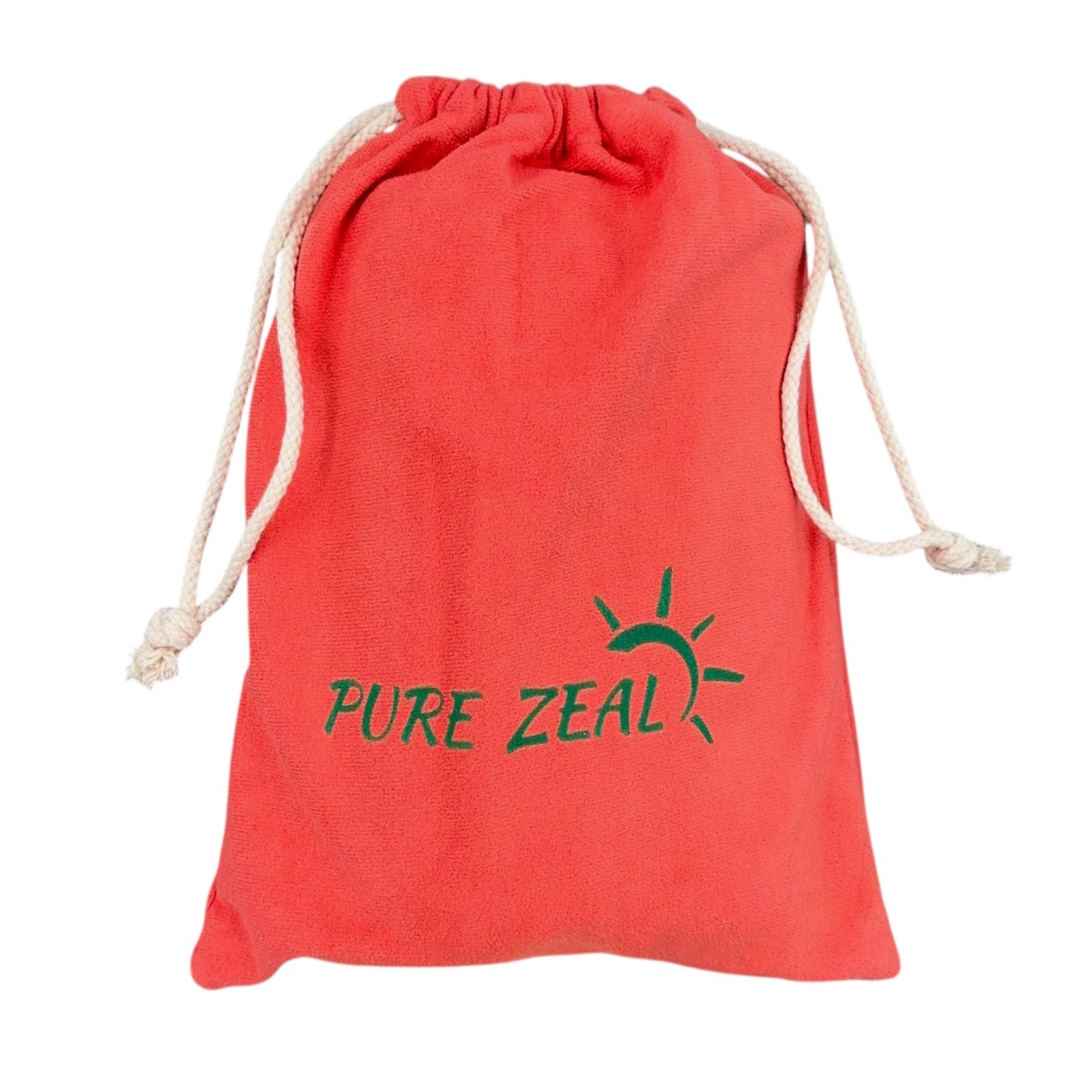 Pure Zeal Yoga Mat Towel & Hand Towel Set Coral Exercise Quick Dry Eco Friendly
