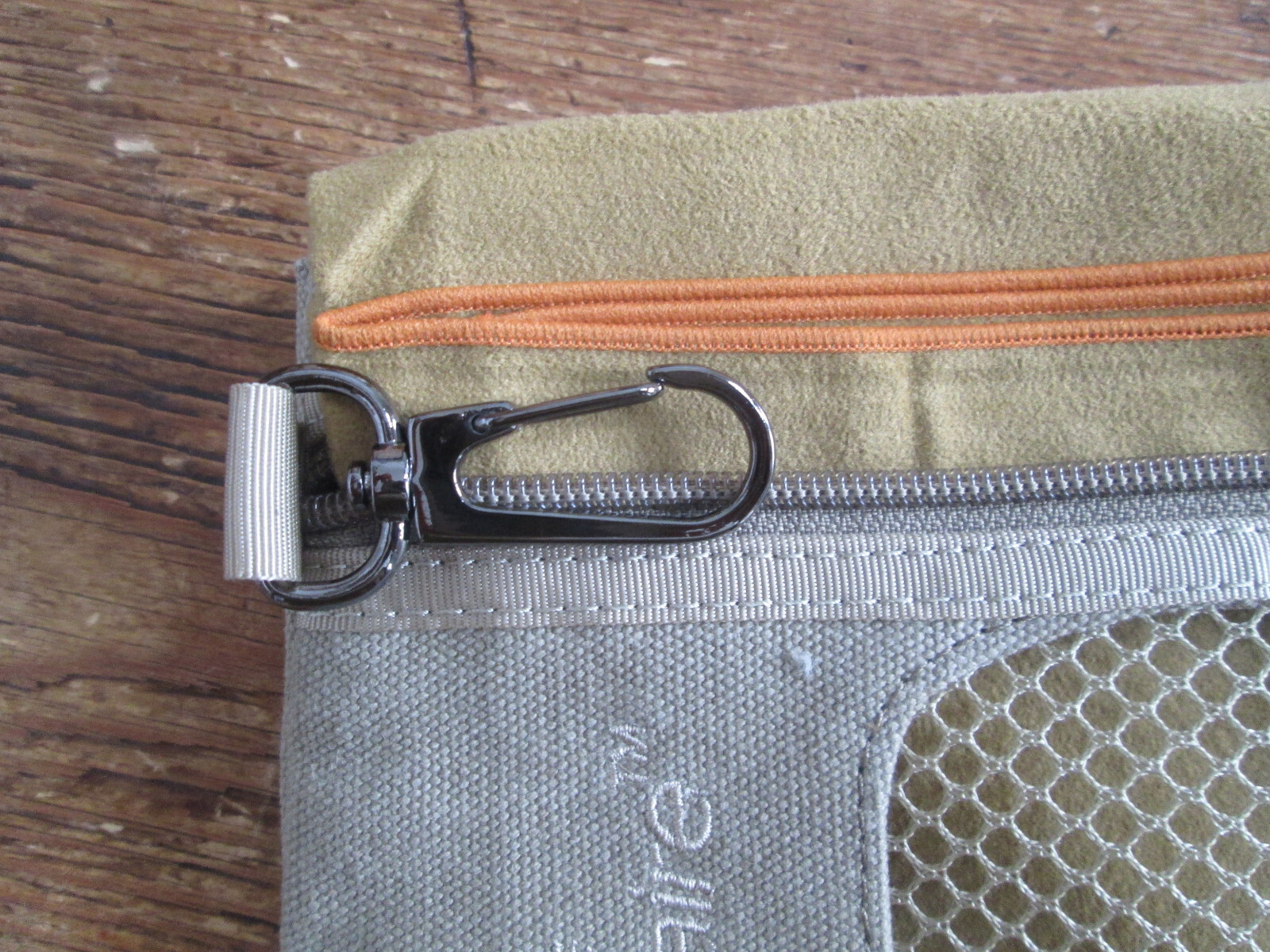 NWT Luminaire yoga sweat towel & attachable carry canvas bag