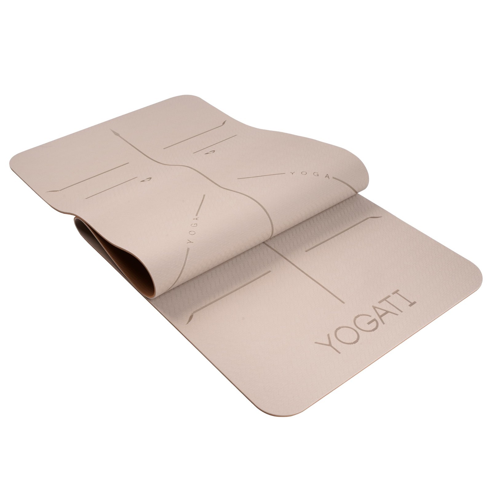 Thick Non-Slip Yoga Mat with Strap & Alignment Lines – Home Workout for All Ages