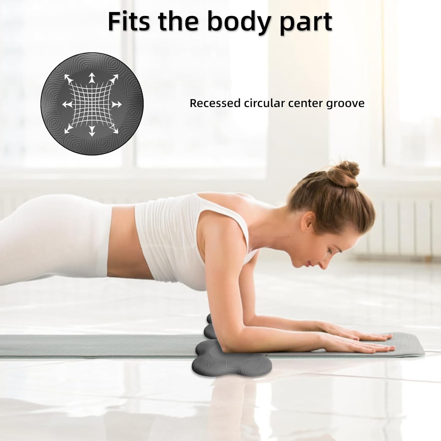2 packs Yoga Knee Pad Mats Extra Thick for Knees Elbows Wrist Hands Head Foam Pi