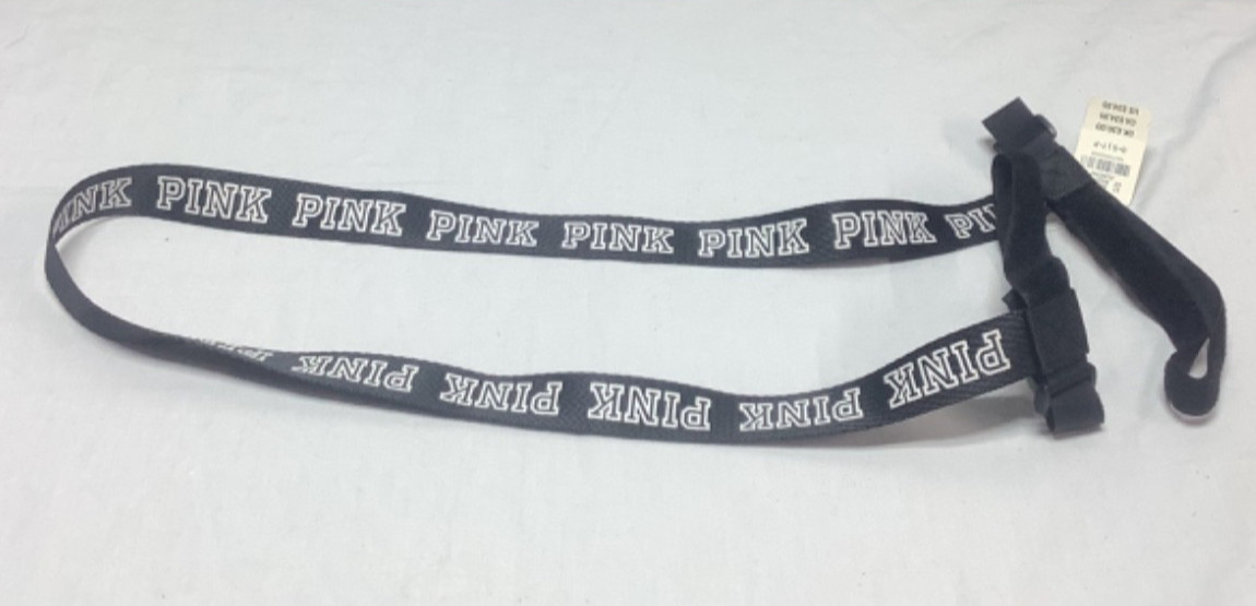 Pink Victoria’s Secret Black Yoga Mat Replacement Strap Accessory NEW