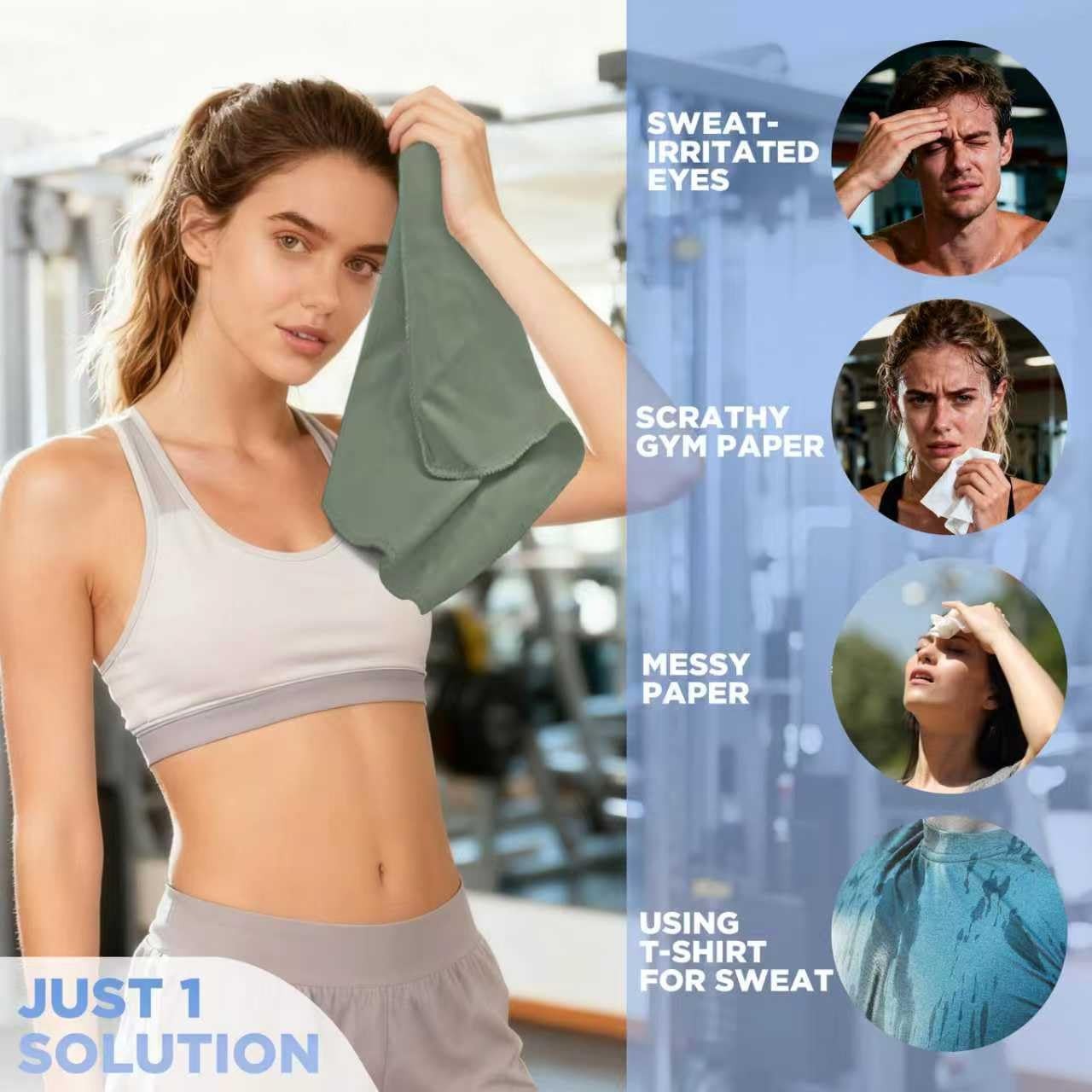 Vnoss Microfiber Gym Towels – Quick Dry Highly Absorbing Odor-Free For Women