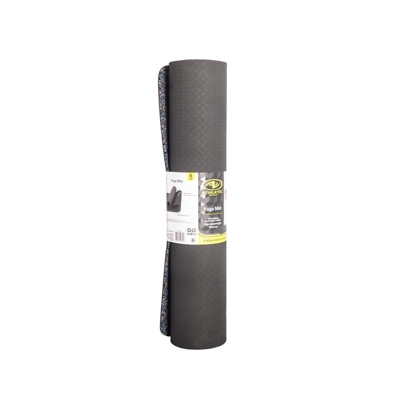 Non-Slip Yoga Mat TPE EPDM Eco-Friendly High Density Exercise Cushion 6mm New