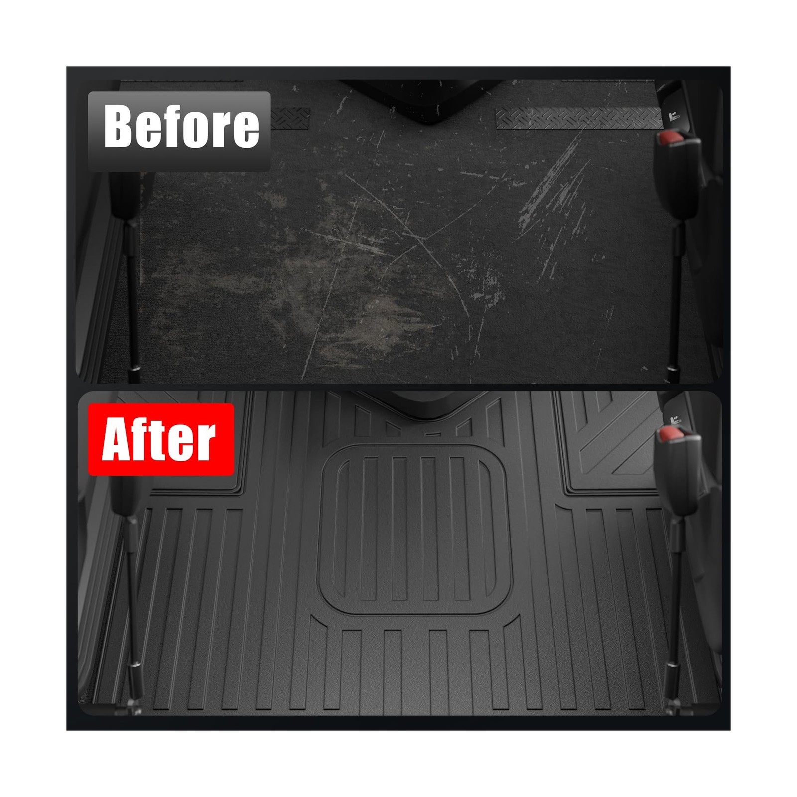 Floor Mats Compatible with 2018-2026 Freightliner Cascadia TPE All Weather Gu…