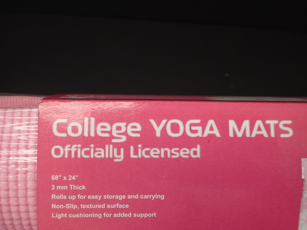 College Yoga Mat 3MM Thick Fitness Exercise Pad Gym 68×24 University of Michigan