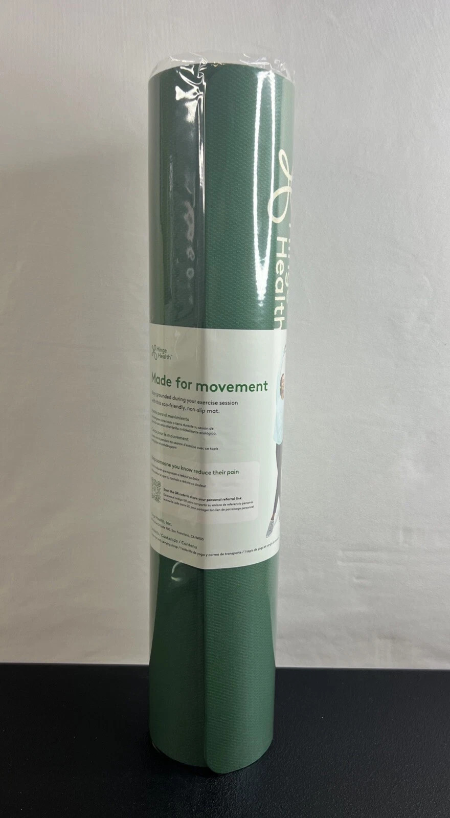Hinge Health Yoga Exercise Gym Green Mat – New!!